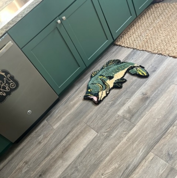 Handmade Fish Rug - Picture 3 of 3